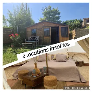 Couette-café Petit Insolite Vie En Plein Air Bastide Bellugue à La Ferme à 3 Mn De Lourmarin, Cadenet